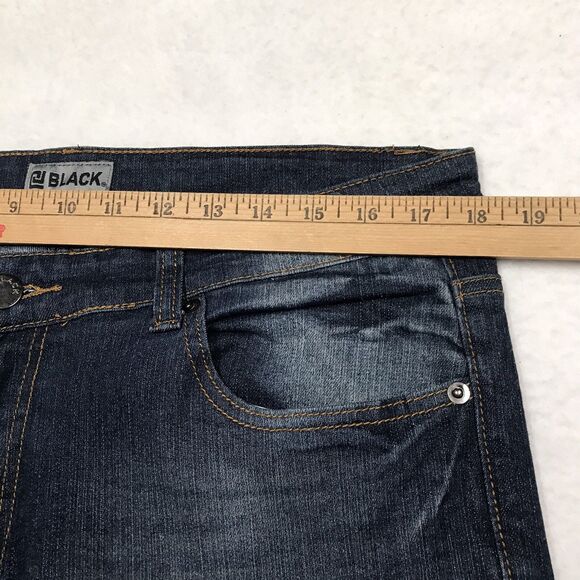 BUCKLE BLACK Moto Jean Men 34x34 (36x35 actual) Skinny Flex Stretch Denim Dark - Picture 13 of 16